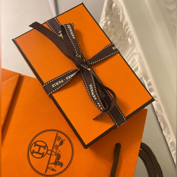 ❌SOLD❌Brand New Authentic Hermes Calvi Card Holder Wallet Epsom Calfskin Leather - Picture 7 of 7